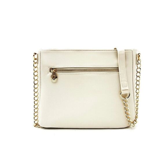 Valentino Orlandi NWT Bone Quilted Vegan Leather Cross Body Handbag Purse $278 - Picture 2 of 14